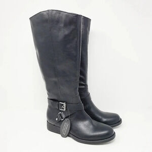 New Style & Co Marliee Tall Black Riding Boots 6